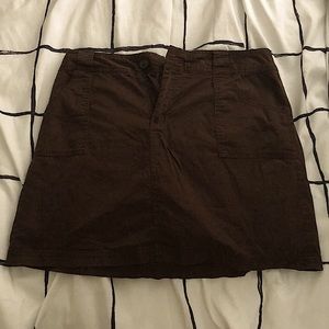 Brown jean skirt